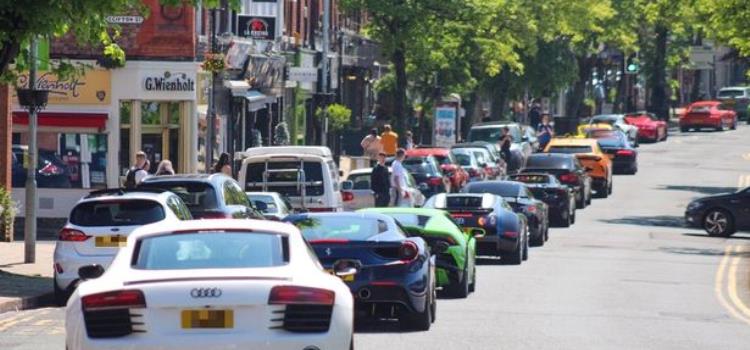 Supercars in Alderley Edge