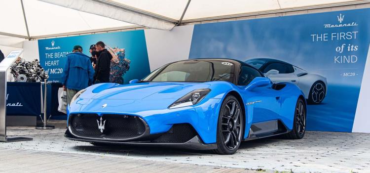 Maserati MC20 showcases at Goodwood